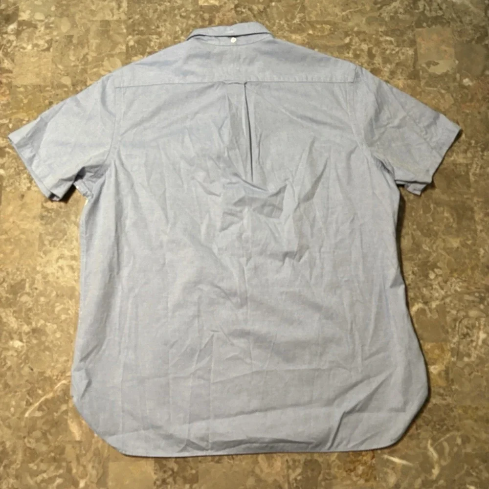 Polo Ralph Lauren Shirt Mens XL Blue Nautical Oxford Short Sleeve Pocket OCBD
